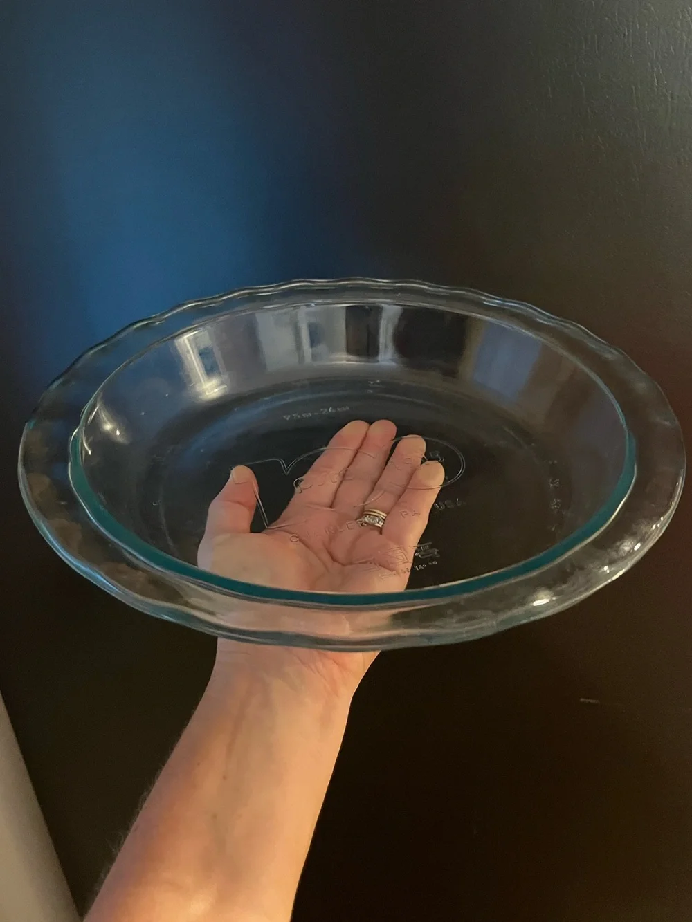 Pyrex clear glass